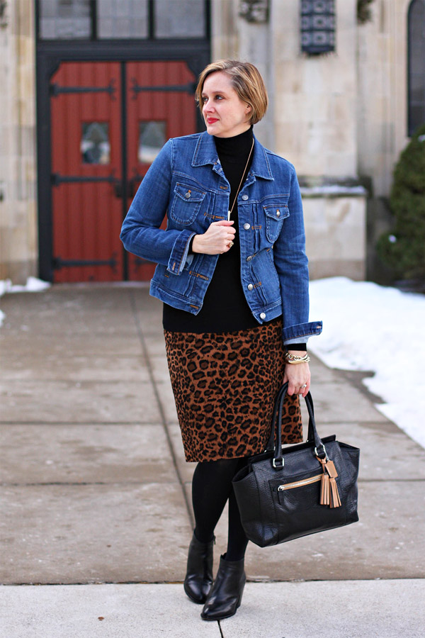 Relaxed Leopard Print Pencil Skirt | youlookfab | Bloglovin’