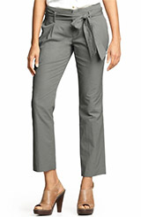 Tie Waist Cropped Pant