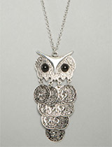 Windsor Silver Owl Necklace