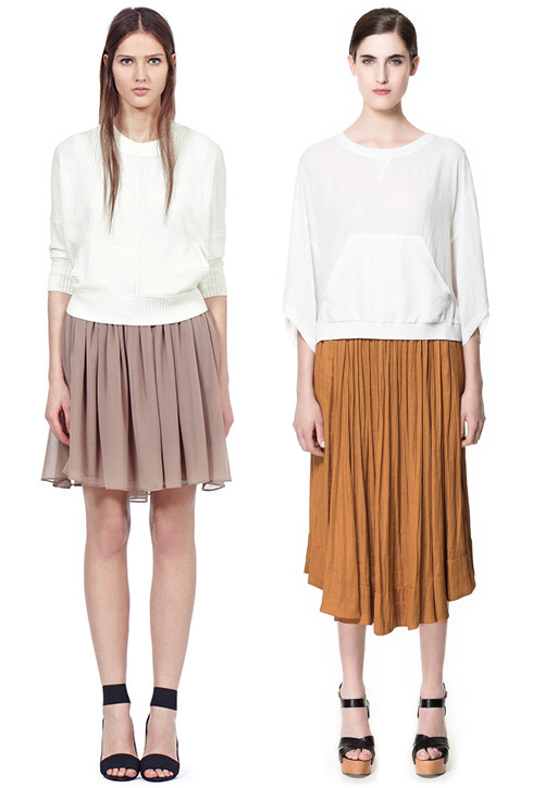 Fashion Trend - Wear Relaxed Banded Tops over Full Skirts