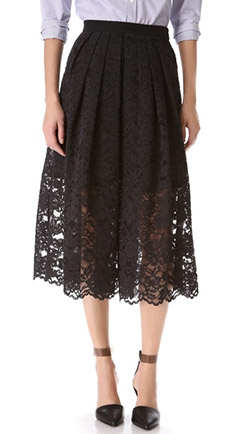 Tibi Lace Party Skirt