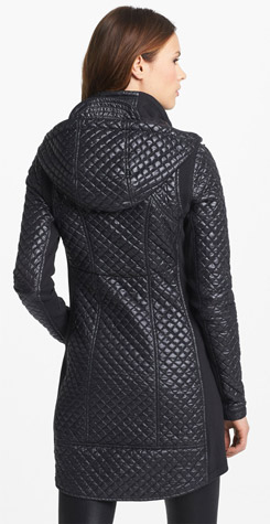 BCBGeneration Knit Inset Quilted Coat