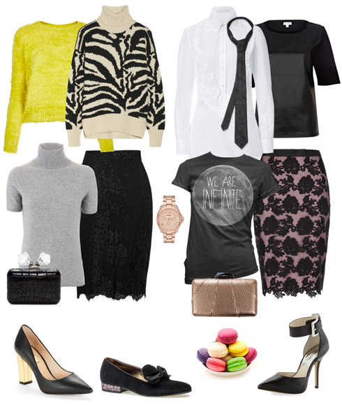Party Ensemble: Lace Skirts & Trendy Tops - YLF