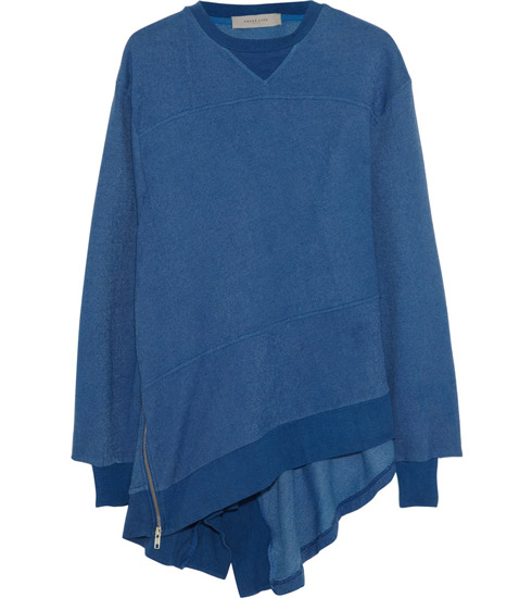PREEN LINE Endine Asymmetric-Cotton Blend Jersey Sweatshirt