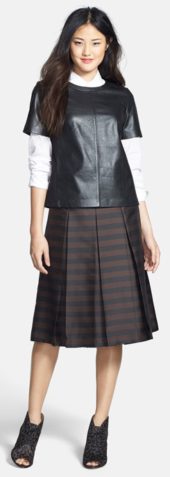 Halogen Pleat Midi Skirt