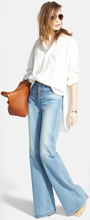 Madewell Oversized Tunic & Button Front Jeans