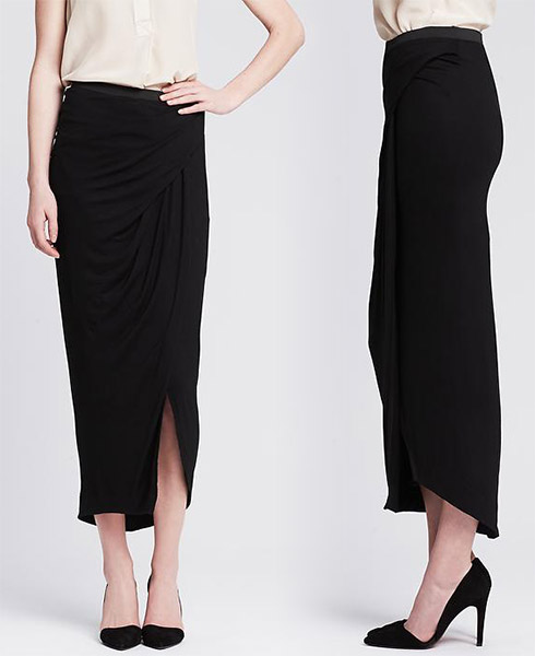 Prevent Maxi Skirt Uni-Leg with Front Side Slits - YLF