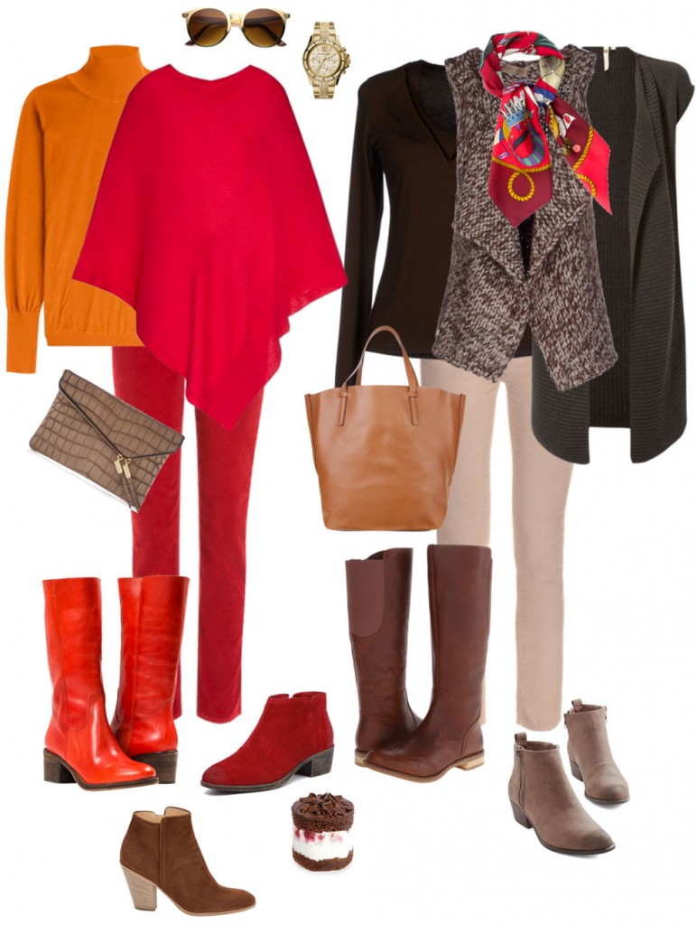 Ensemble: Cords, Boots & Poncho or Vest - YLF