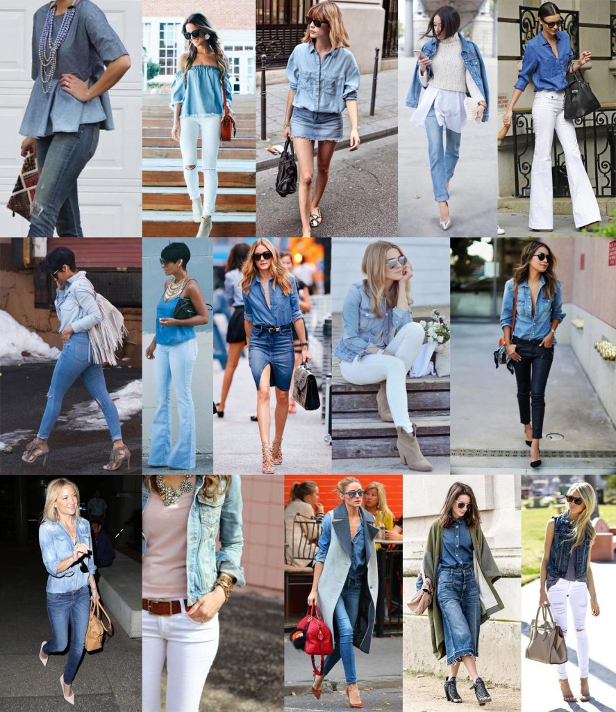 Seven Ways to Glam Up Double Denim YLF