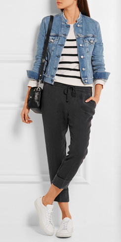JAMES PERSE Linen Tapered Pants
