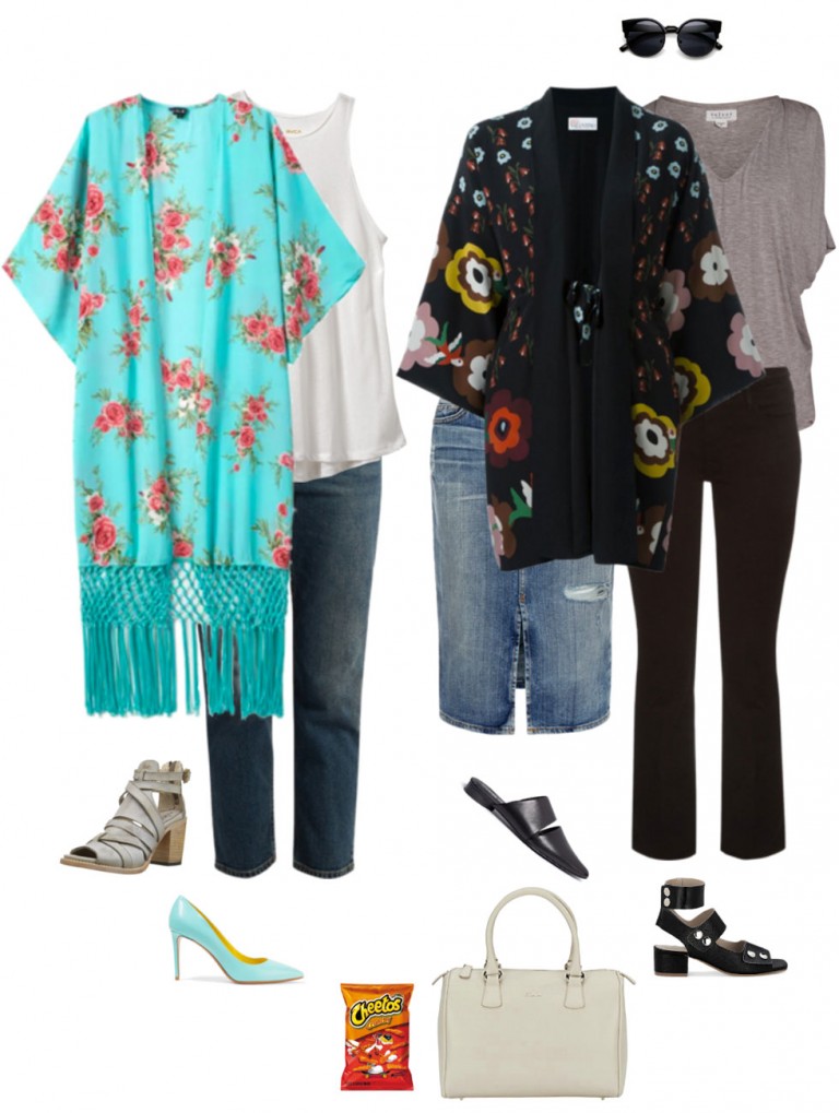 Ensemble Statement Kimono & Denim YLF