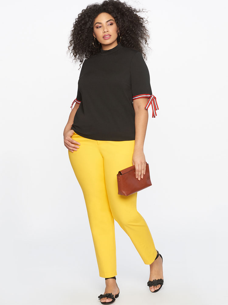 Eloquii Kady Fit Double Weave Pant