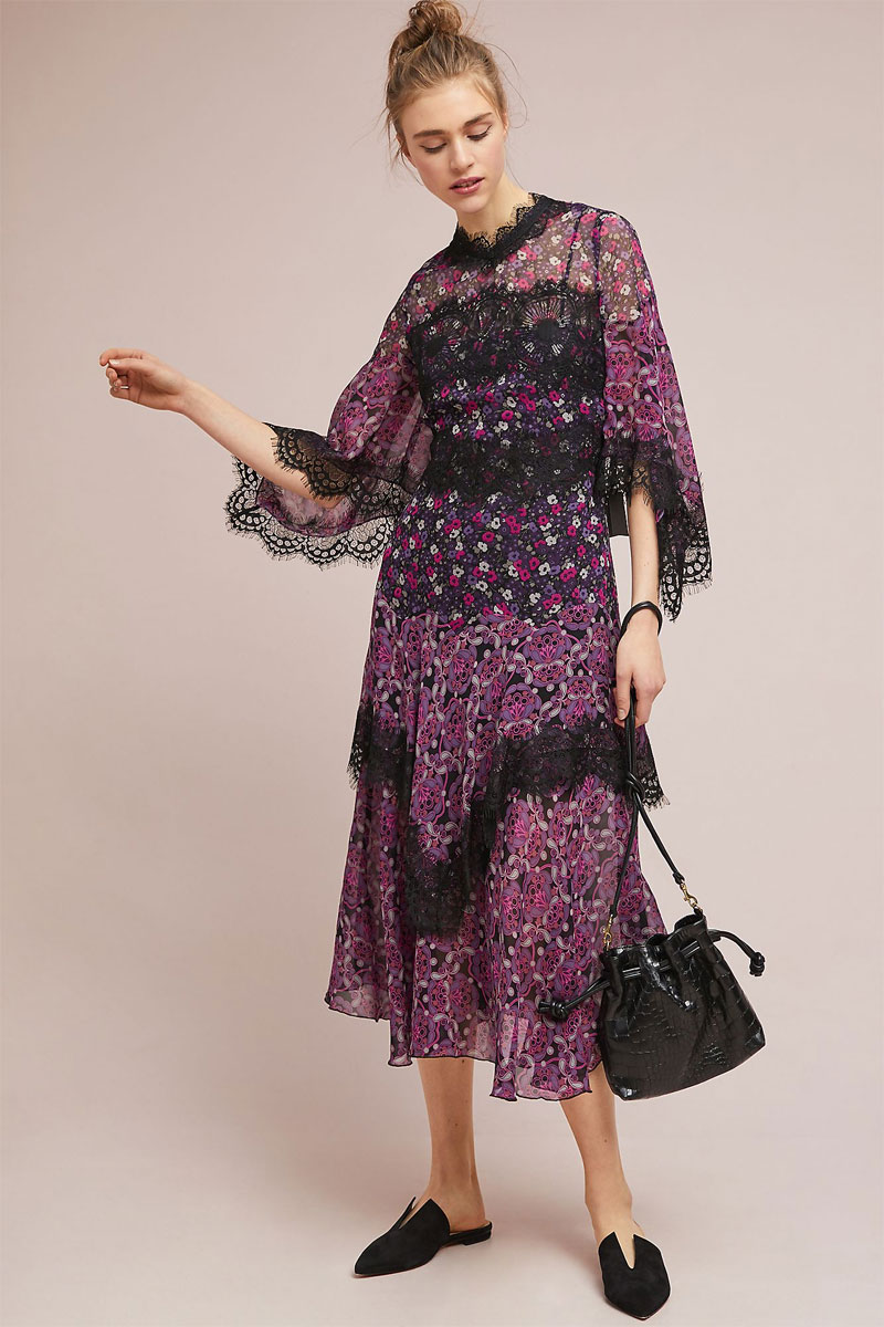 Anthropologie Tempest Laced Dress