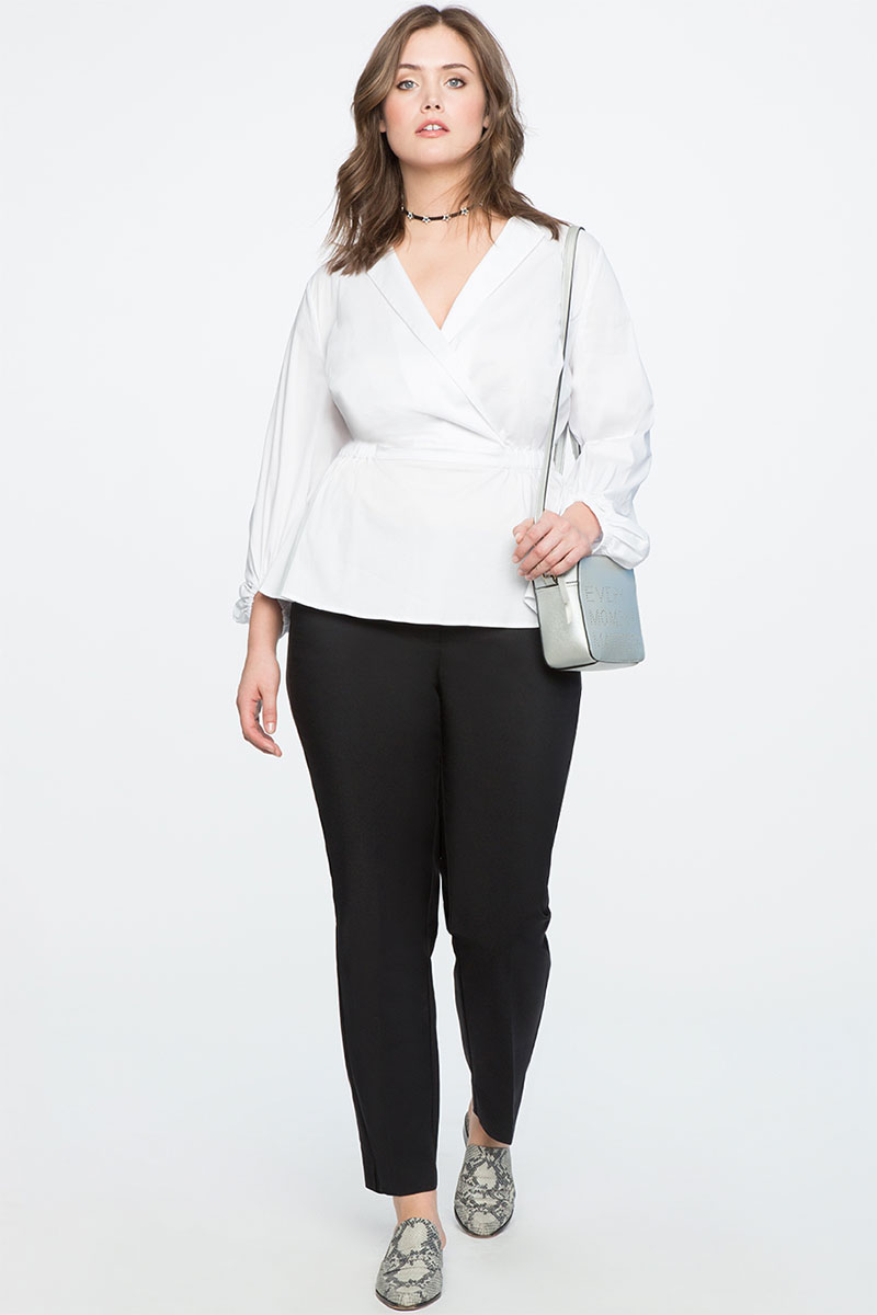 Eloquii Kady Fit Double Weave Pant