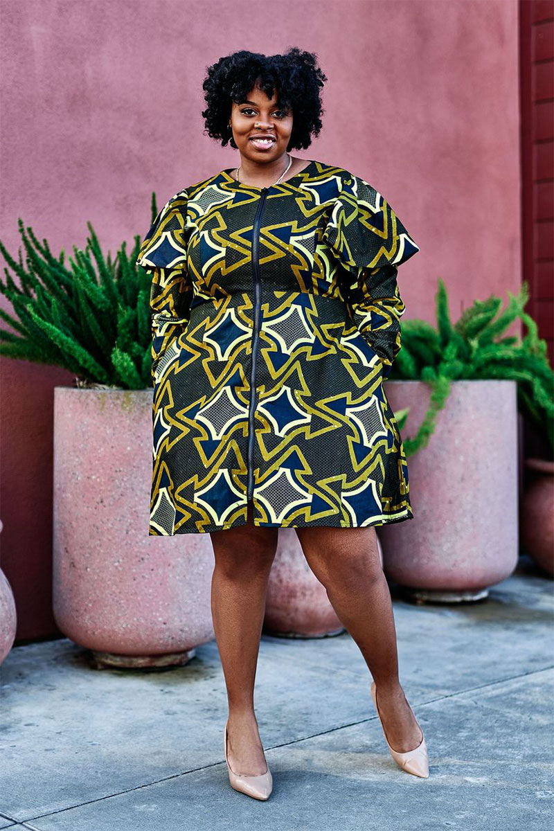 Ray Darten Apara African Print Jacket Dress