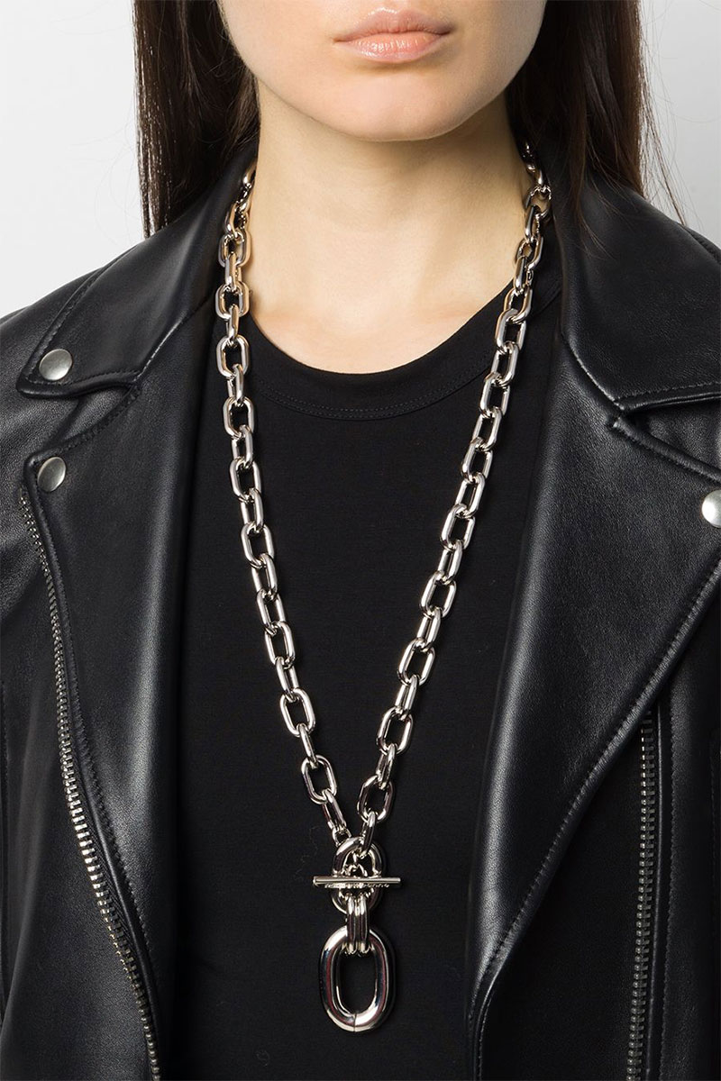Chain Pendant Toggle Necklace