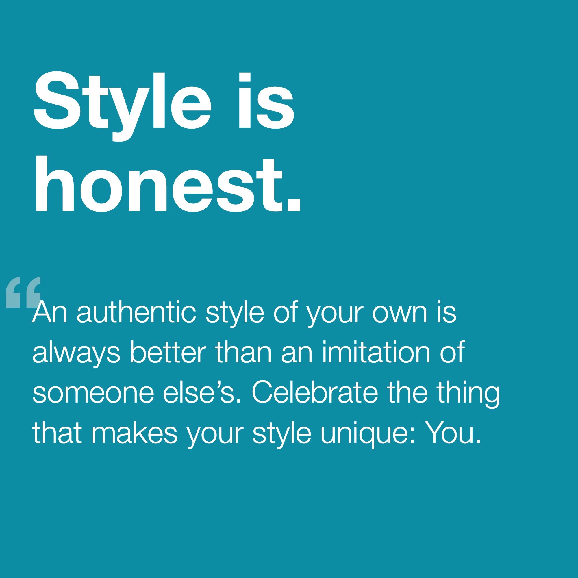 Style is Honest