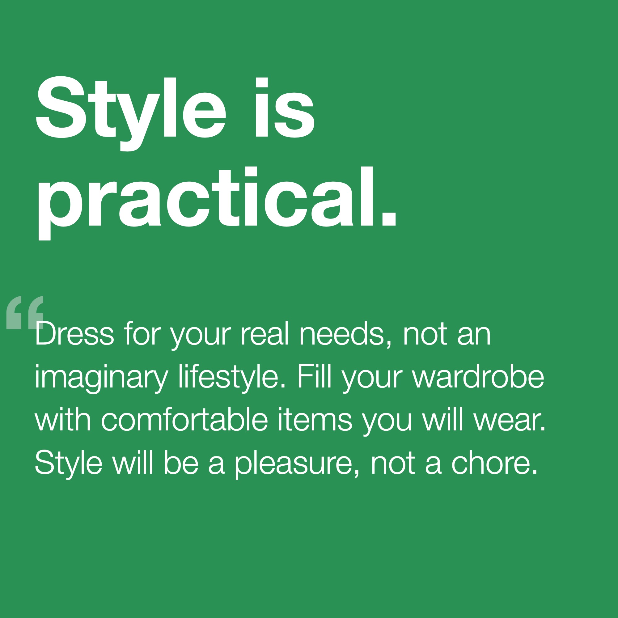 Style is Practical