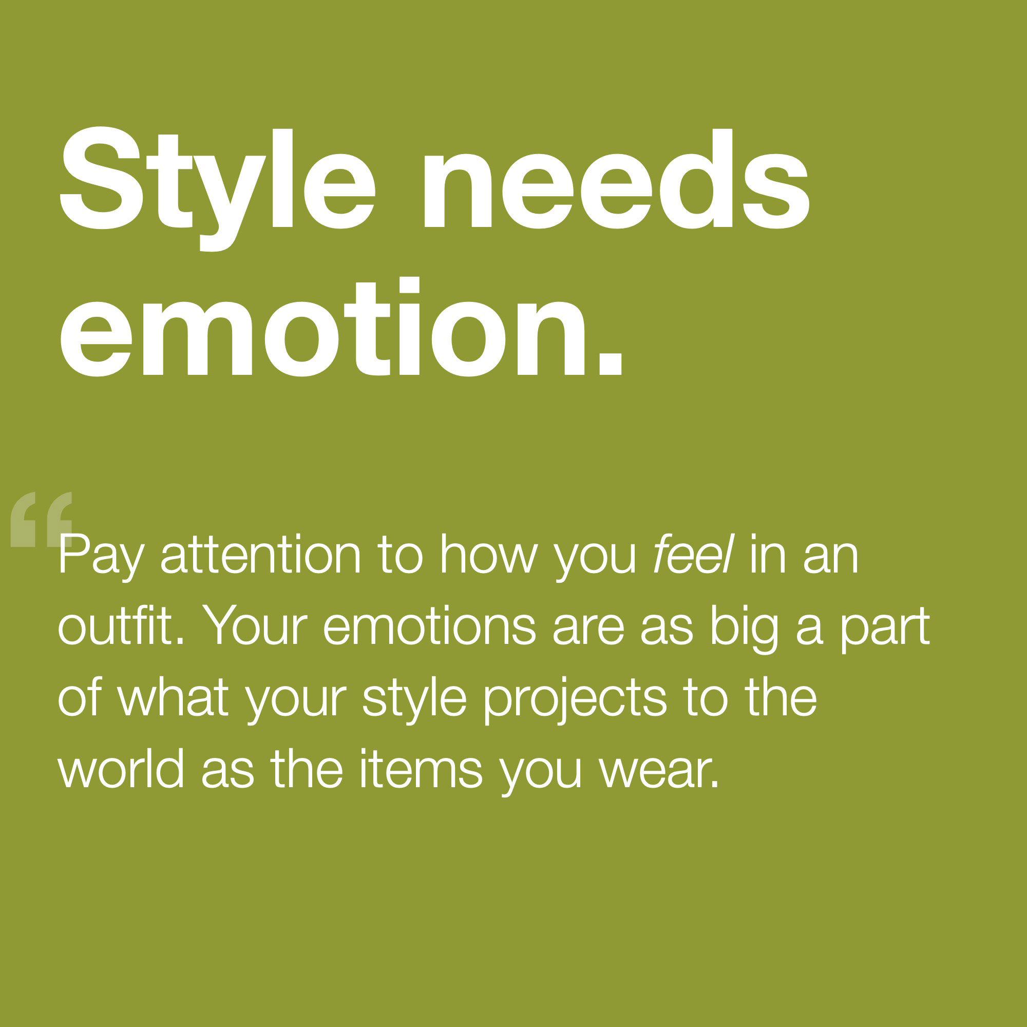 Style Needs Emotion