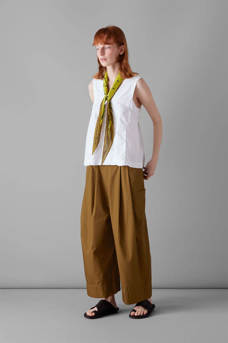 Wide Pants and Sleeveless Top