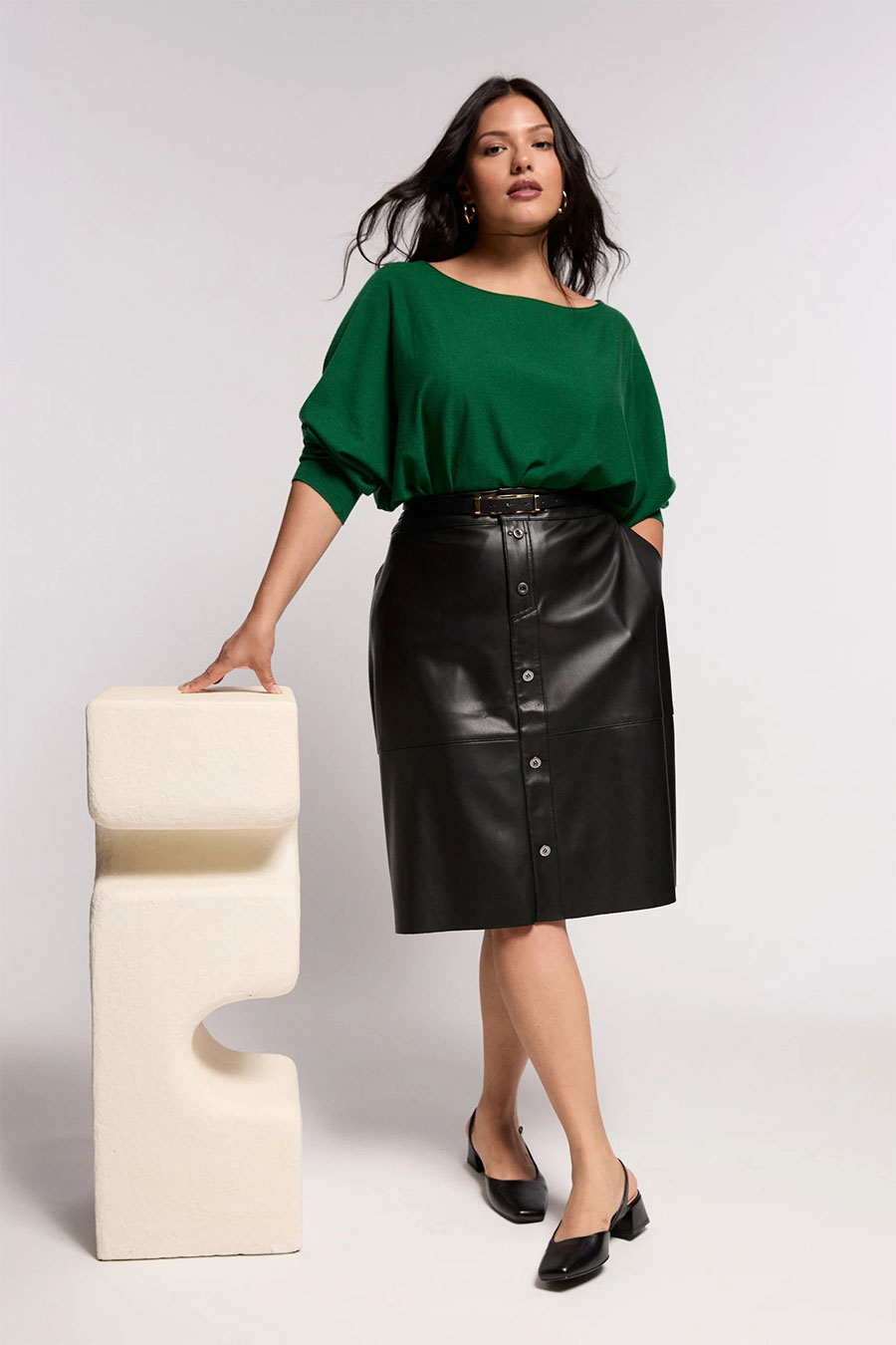 Outfit Formula Leather Skirt YLF