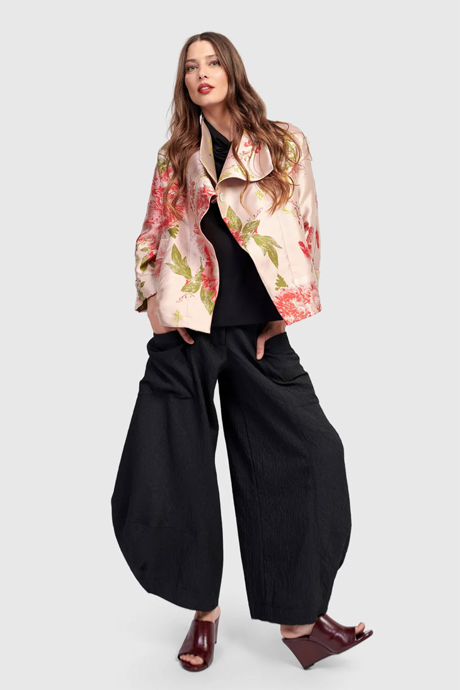 Column of Black and Roses