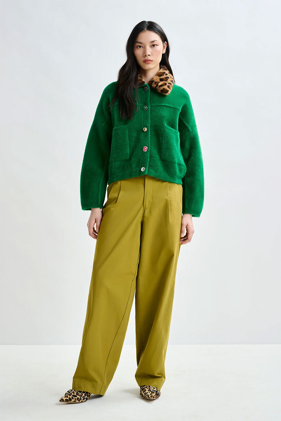 Emerald, Chartreuse and Animal Print