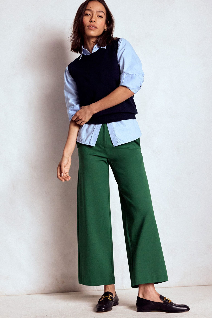 Dark Green, Light Blue and Black