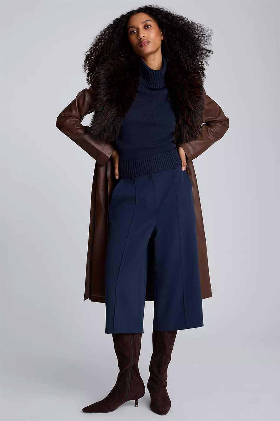 Columned with a Contrast Coat