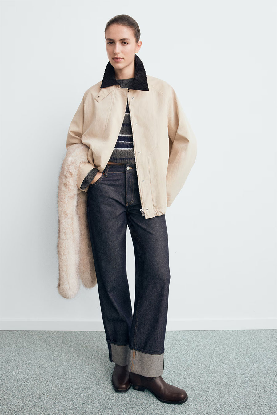 Denim, Grey, Black, White, Tan and Chocolate