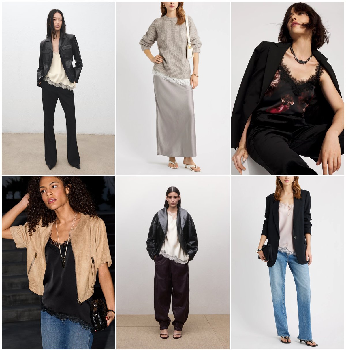 Lace Trim Camisoles 1