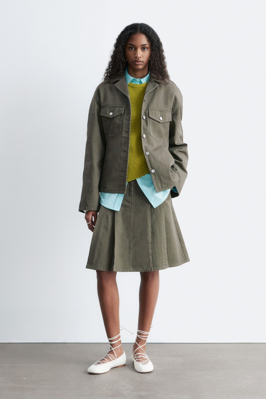 Aqua and Chartreuse