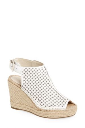 espadrilles pink white tweed cotton white sequin