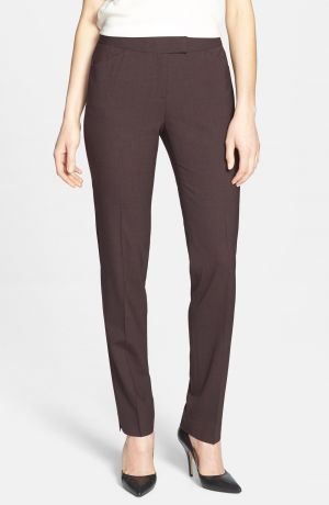 Lafayette 148 New York Irving Stretch Wool Pants (nordstrom Exclusive)