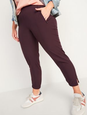 mid rise stretch joggers old navy