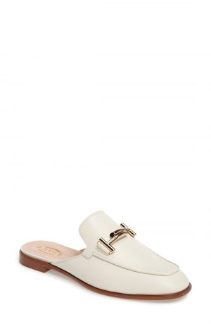 white backless loafers 