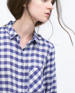 One Fine Afternoon Gingham Plaid Top In Caramel