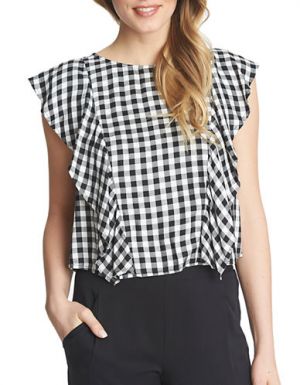 Welcome Me Home Gingham Print Top (Online Exclusive) main image 1