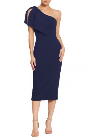 strapless open back dress Sonia Draped One Shoulder Mini Dress