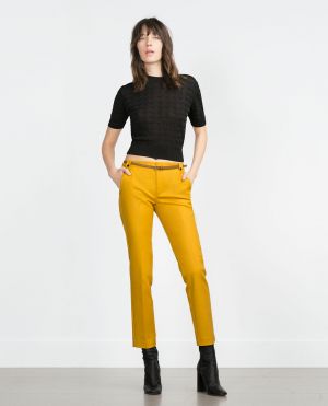 mustard jeans zara