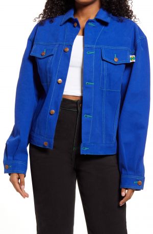 Cobalt Blue Denim Jacket - Sized - LavenderLime clothing
