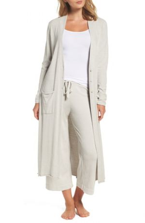 Ribbed Lightweight Duster Cardigan