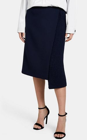 PNK-261110103 PBBGALOSCE NAVY WRAP SKIRT