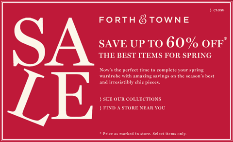 Forth & Towne Sale