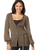 French Connection Henley-Style Cardigan