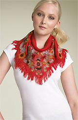 Joolay Embroidered Square Scarf