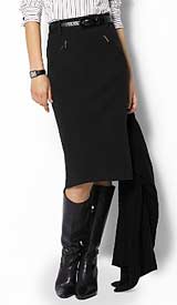 Bexley Bi-Stretch Twill Straight Skirt